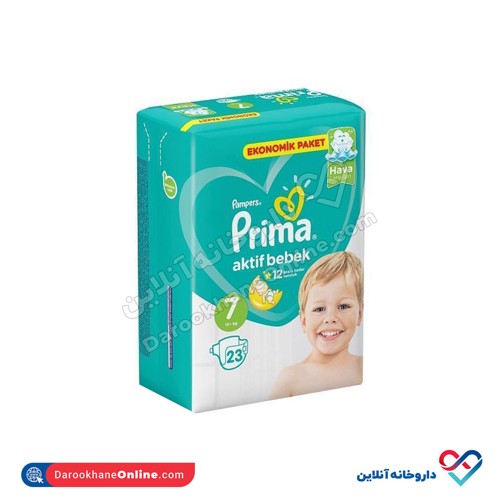 size-7.jpg پوشک بچه پریما سایز 7 23 عددی - Image 1